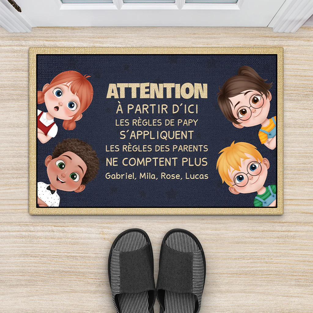 Paillasson personnalisé – Les règles de mamie - Image 2