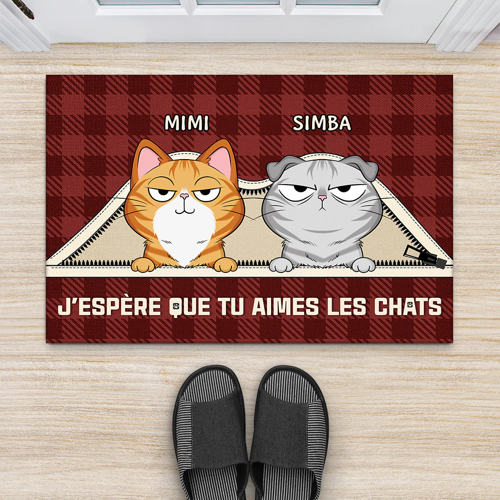 Paillasson Personnalisé Chat - Nous Gouvernons La Maison - Chats Sous Tapis - Image 2