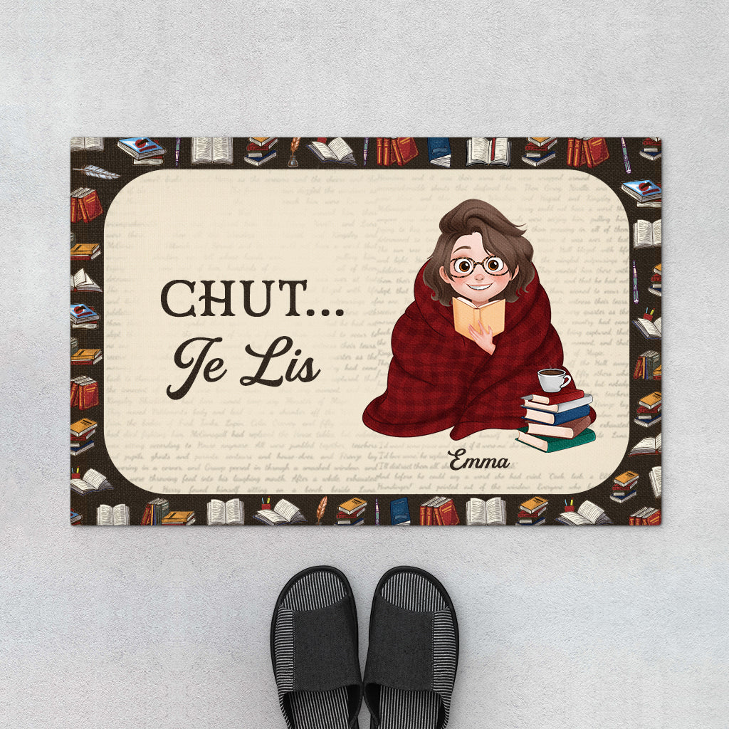 Paillasson Personnalisé - Chut... Je Lis