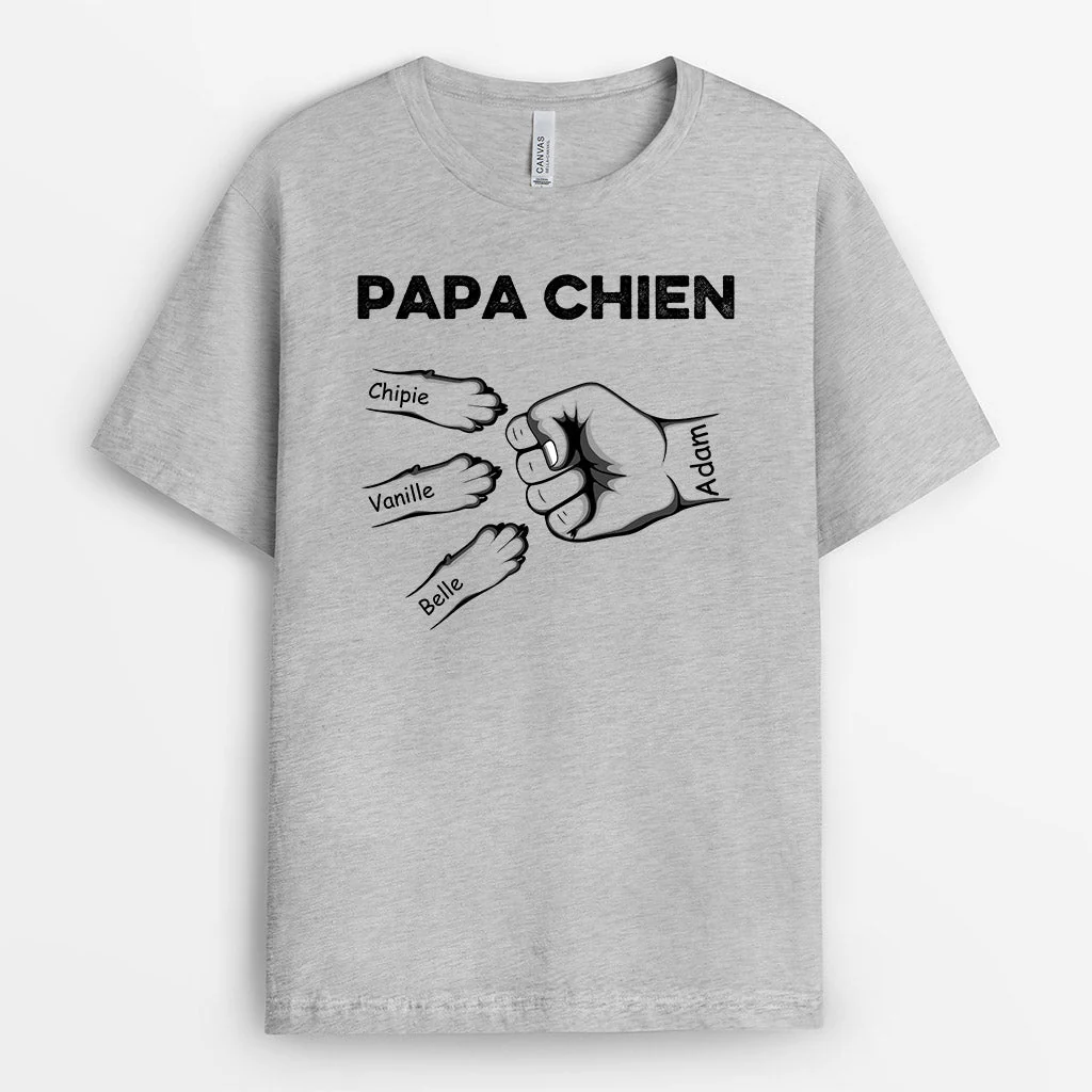 Tee Shirt pour Chien Personnalisé - Papa Chien - Image 2