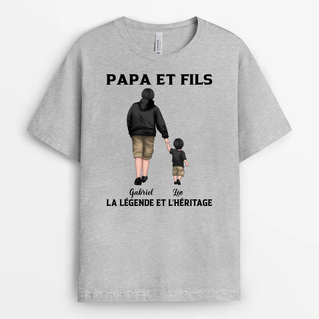T shirt Personnalisé Papi - La Légende Et L'héritage - Image 2