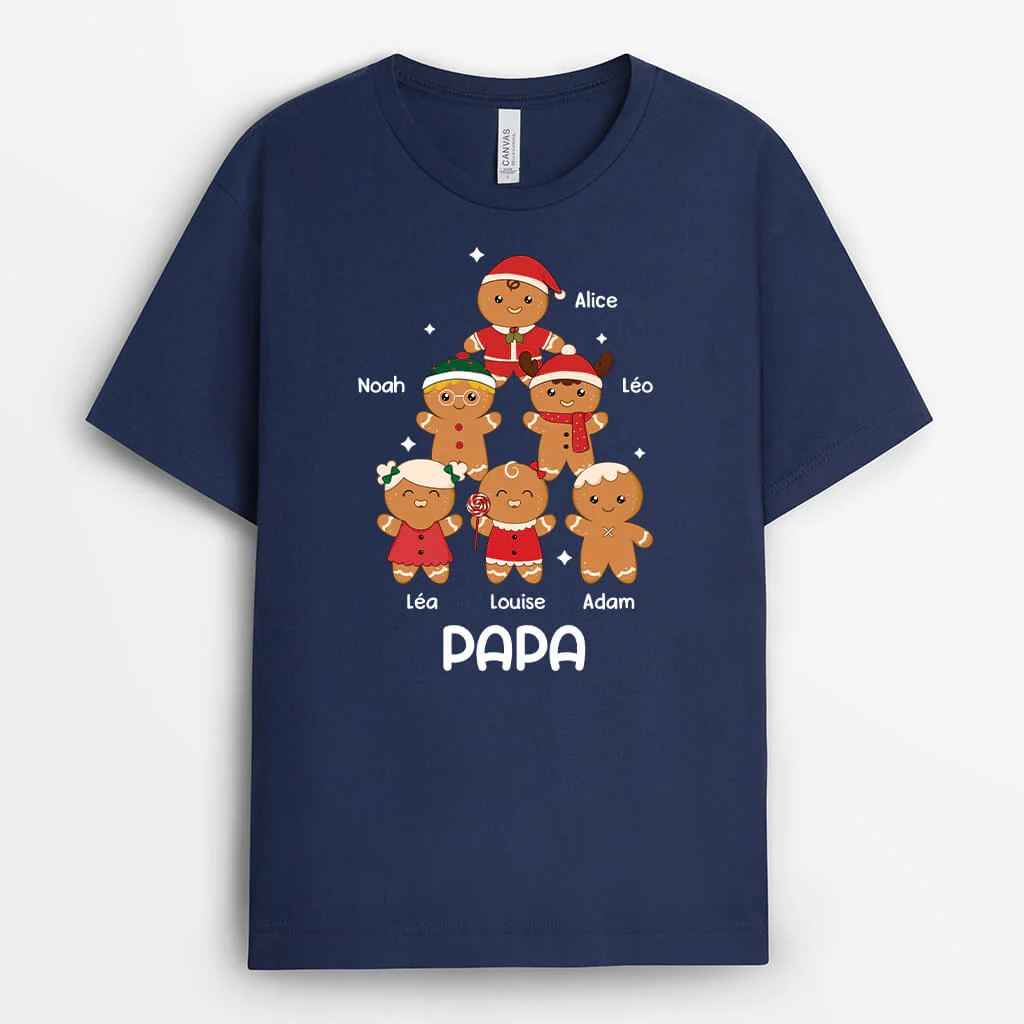 Tee Shirt Personnalisé Papy - Papy Avec Biscuit Bonhomme - Image 2