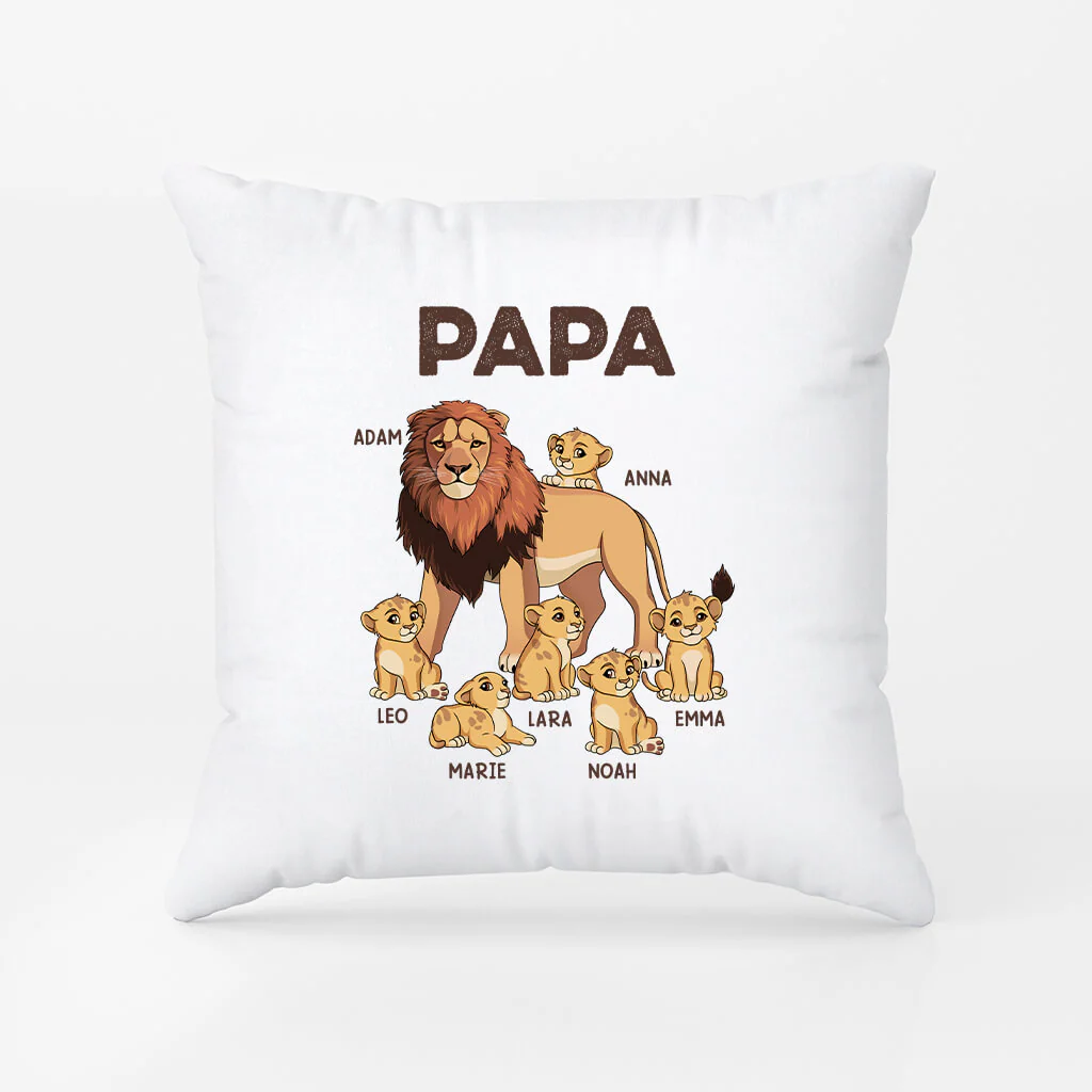Papy Lion - Coussin Personnalisé Papy - Image 2