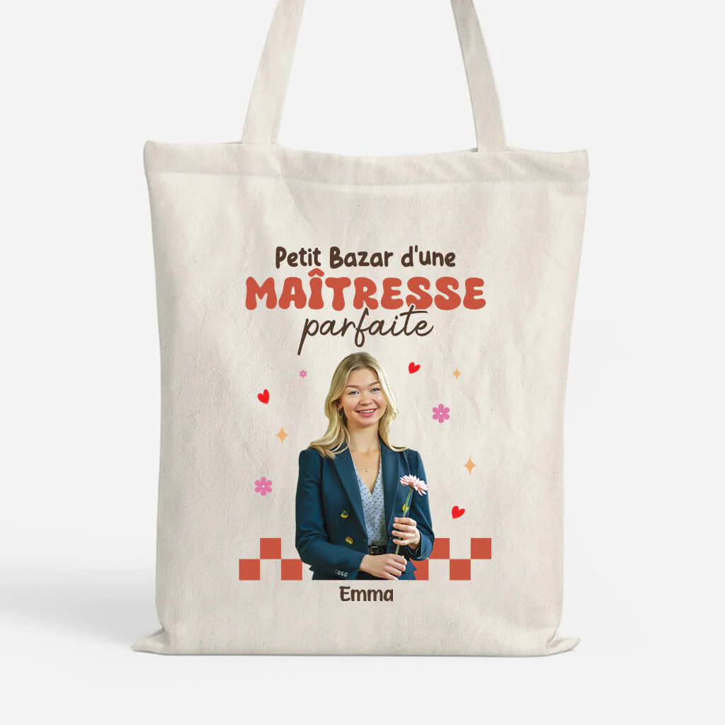 Petit Bazar d'Une Maîtresse Parfaite - Tote Bag Maitresse Personnalisé