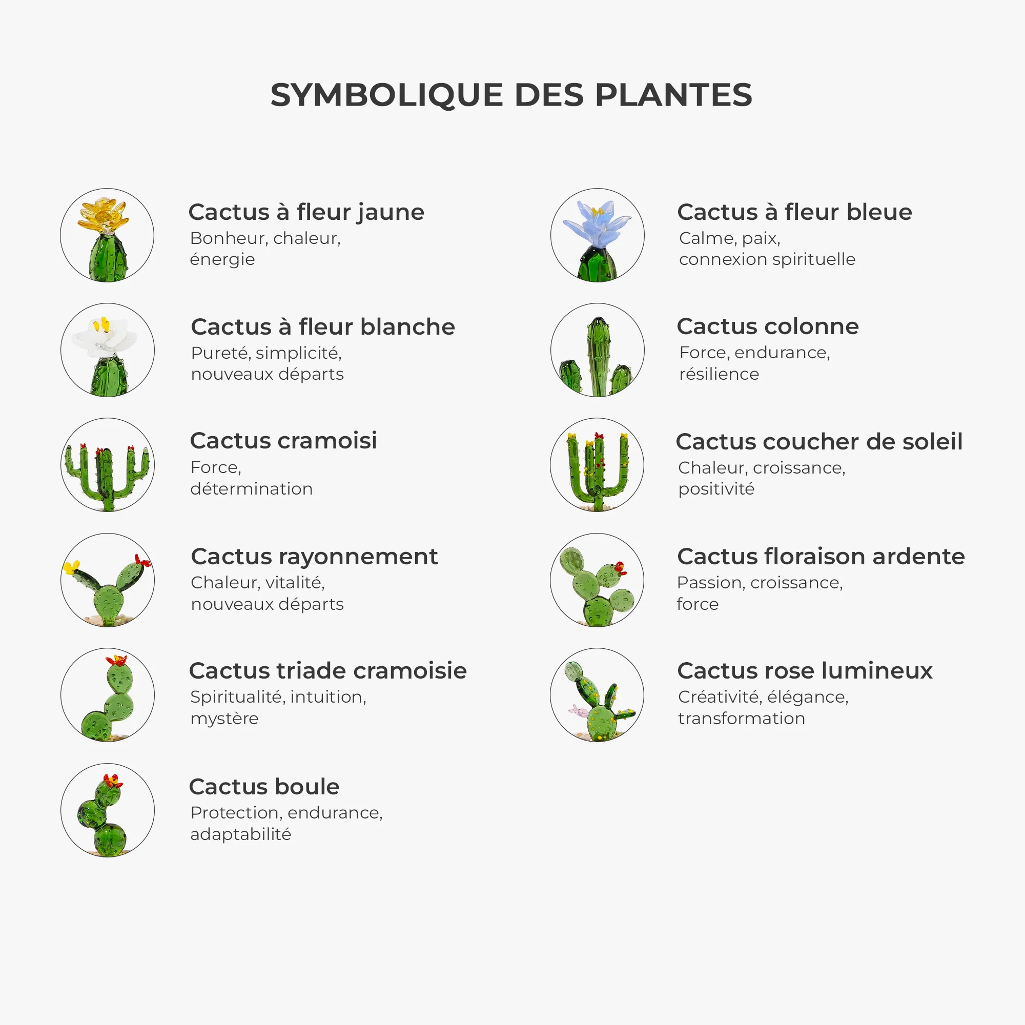 Cactus Artificiel En Pot En Verre - Le Jardin De Maman Mamie - Image 7
