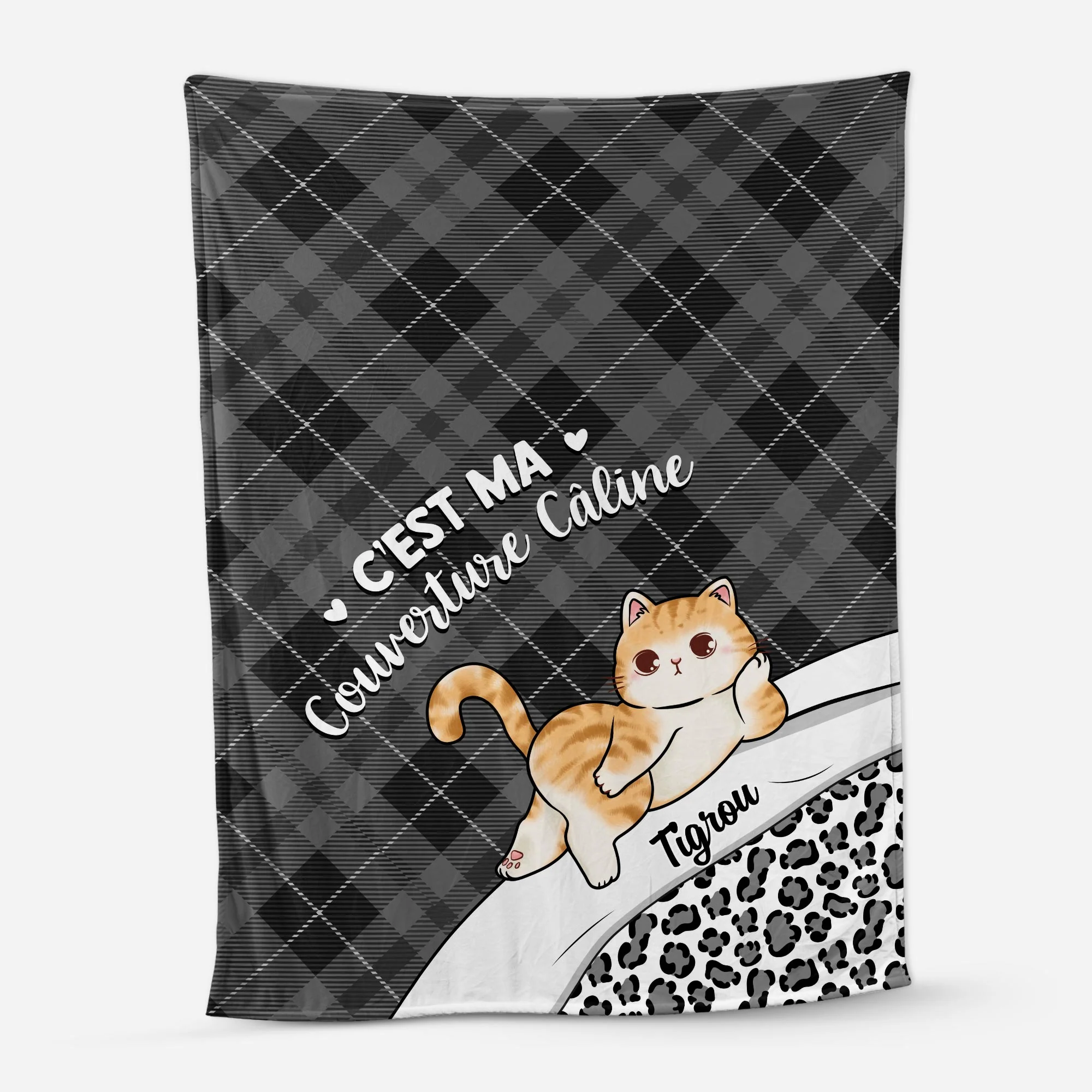 Plaid Personnalisé Avec Chat - Ma Couverture Câline