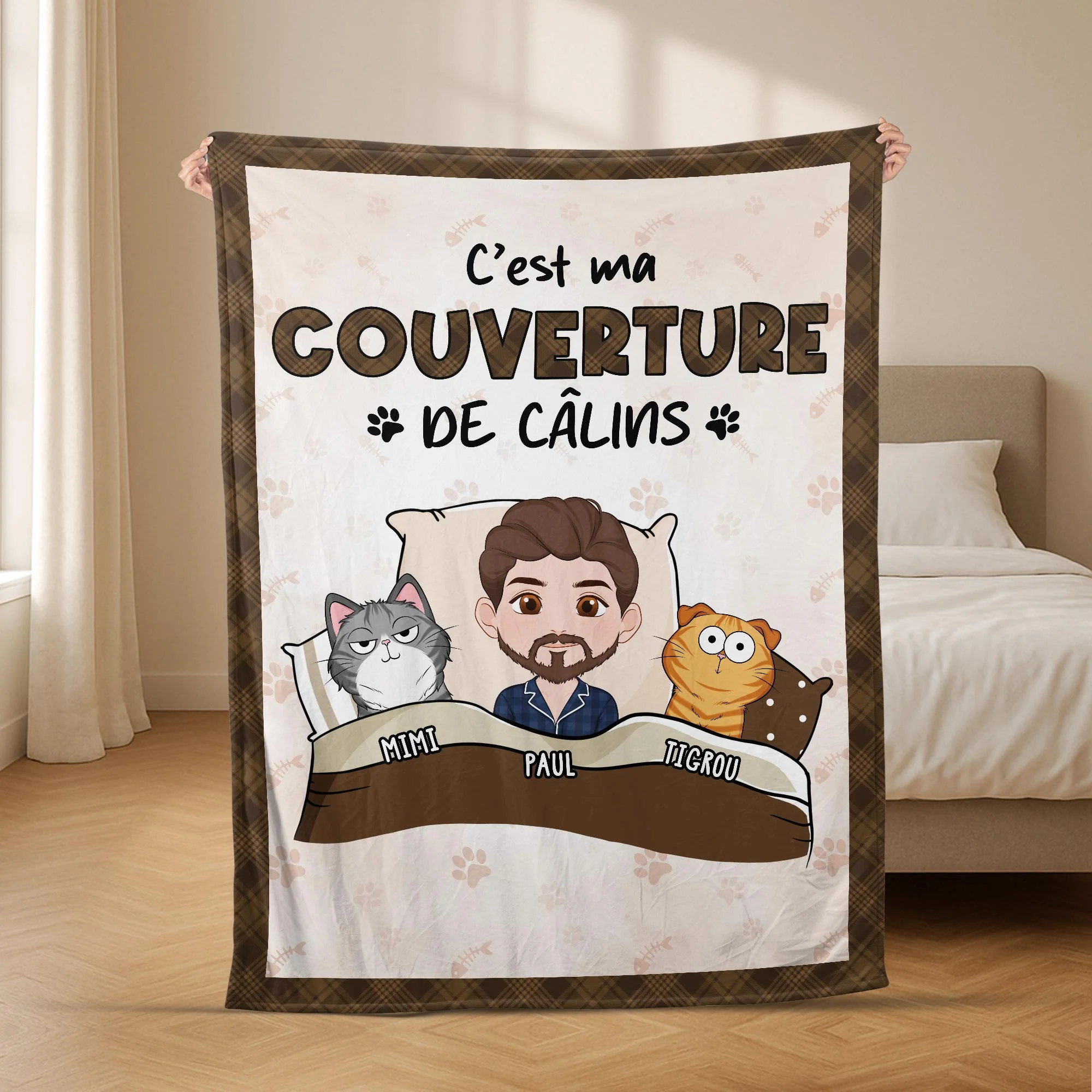 Plaid Personnalisé Avec Chat - Ma Couverture De Câlins - Image 2