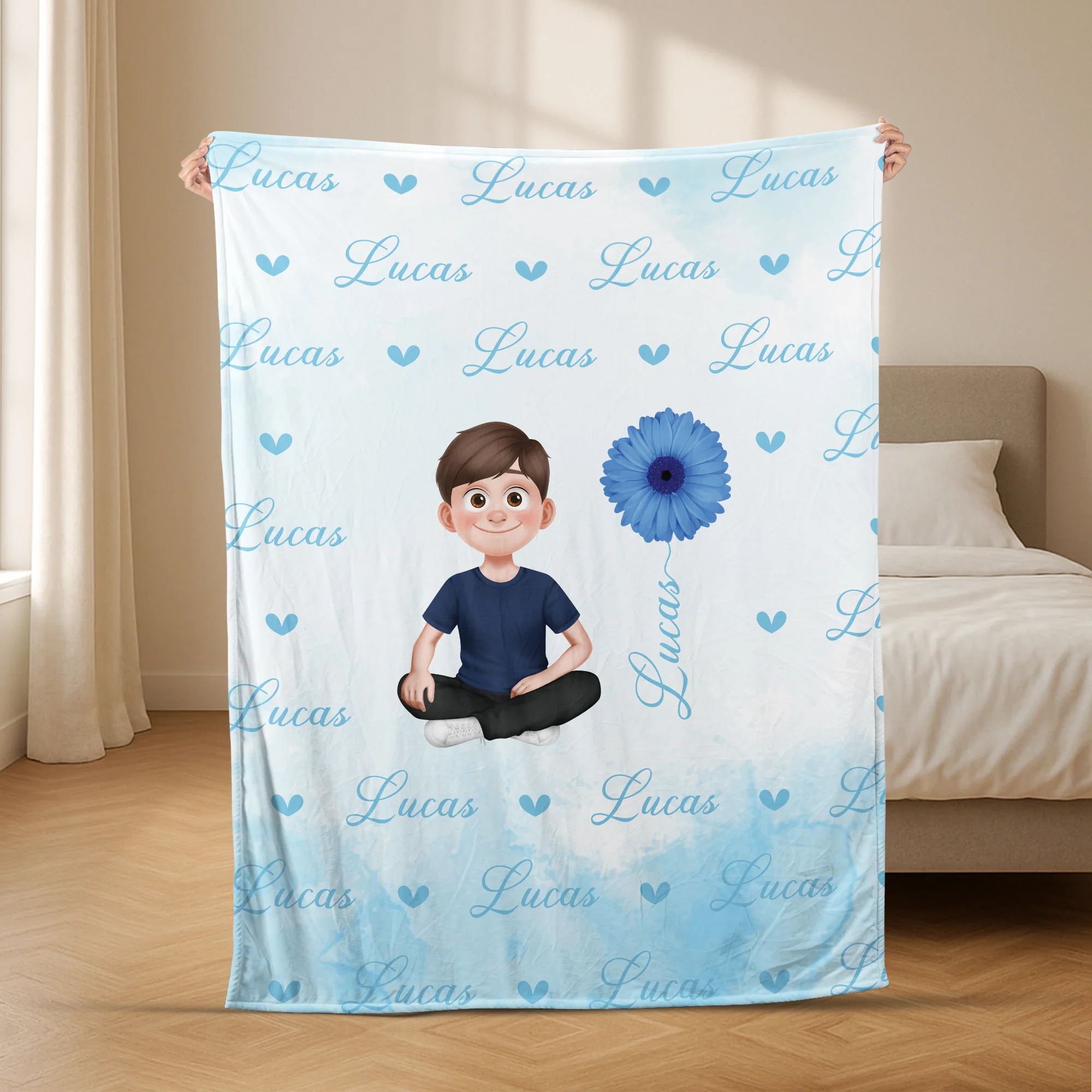 Plaid Personnalisé Pour Femme Et Homme - C'est Mon Plaid - Image 2
