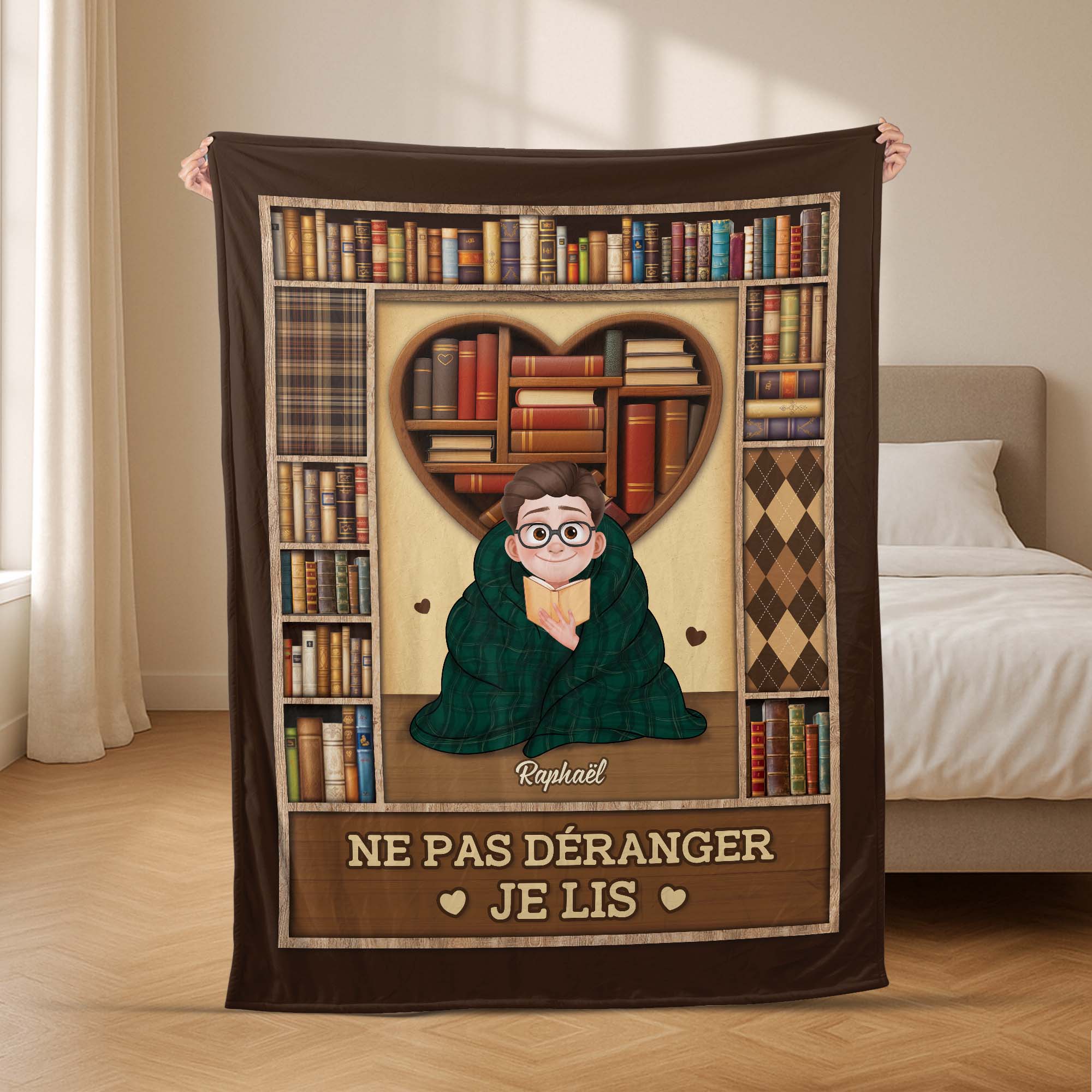 Plaid Personnalisé Pour Homme Et Femme - Juste Une Fille Qui Aime Les Livres - Image 2