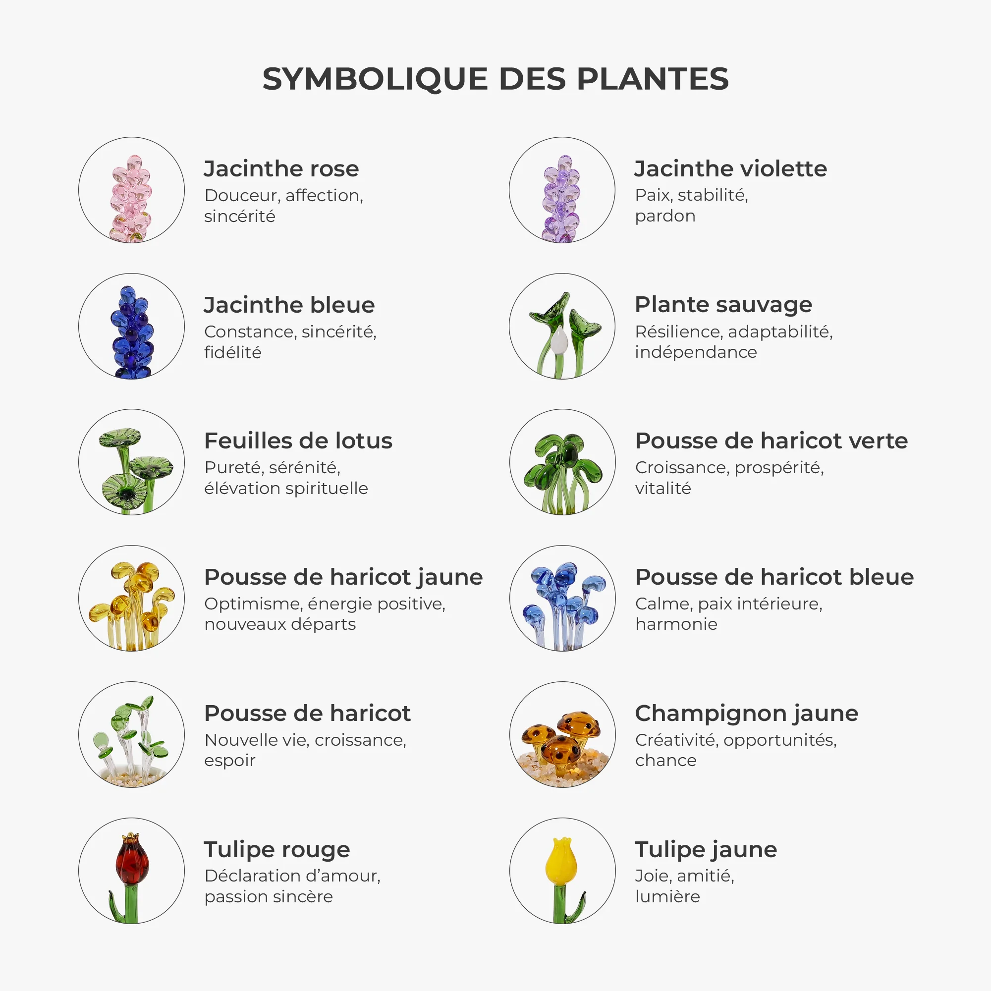Plante En Verre Artisanale En Pot - Cadeau Original Pour Femme - Image 4