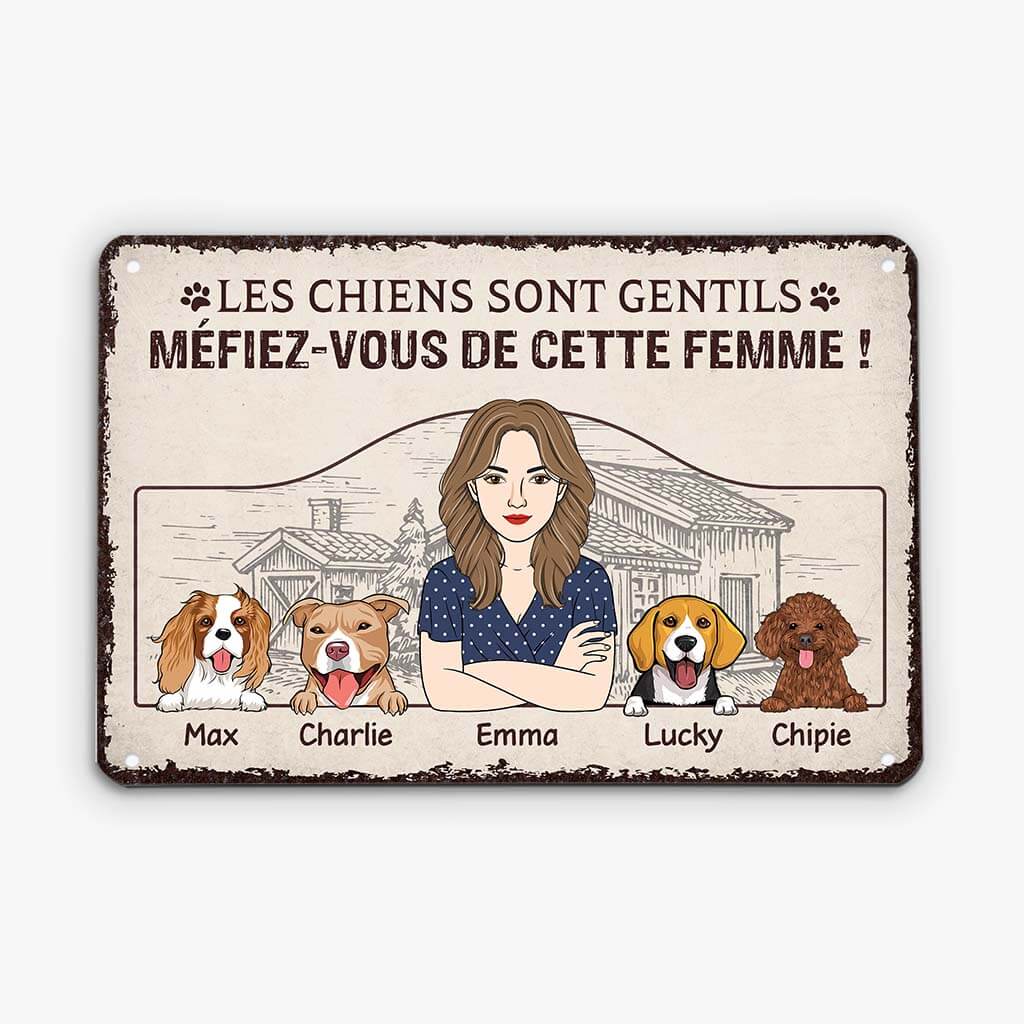 Plaque personnalisable – Mon chien est gentil mais… - Image 2