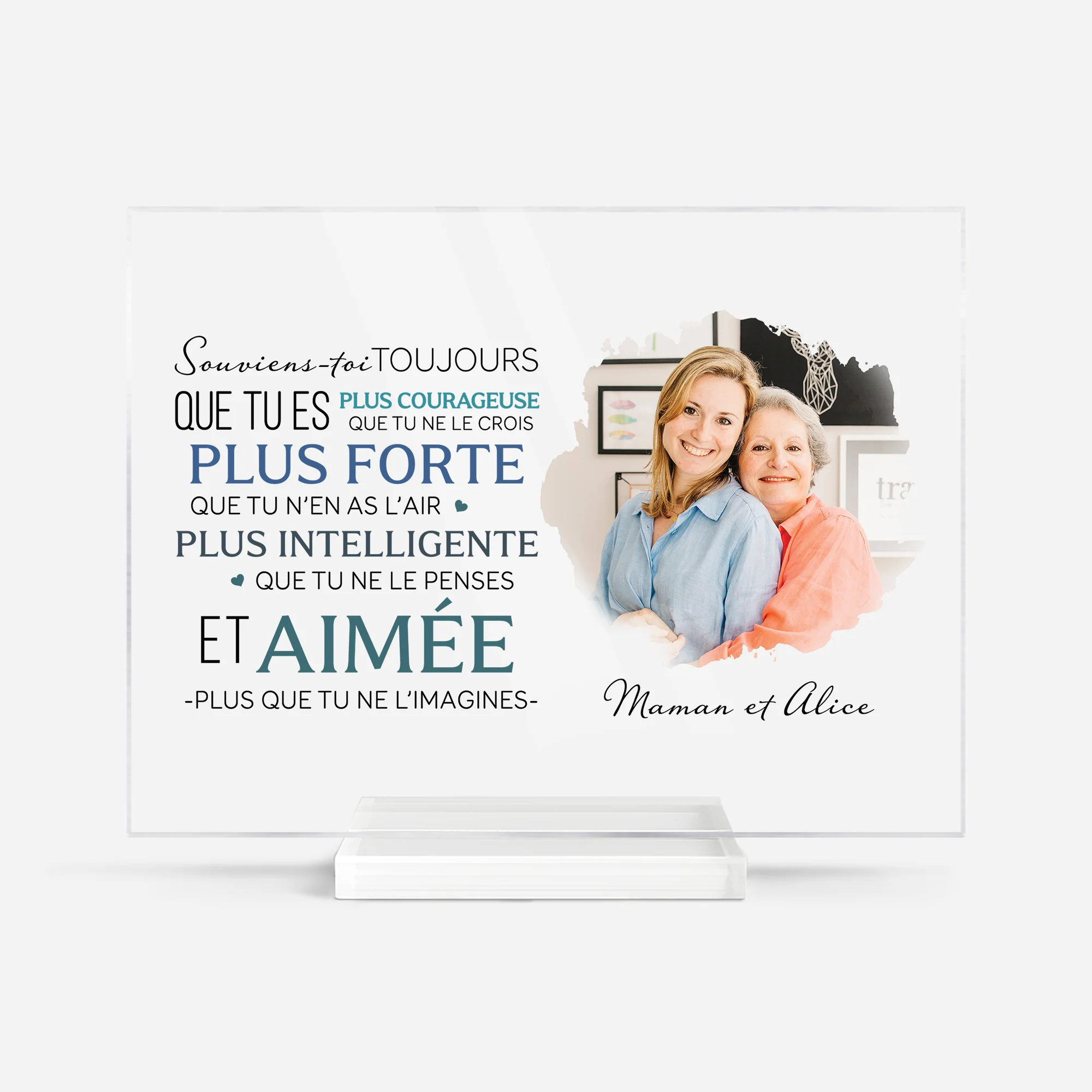 Plaque En Acrylique Personnalisée Avec Support - Plus Que Tu Penses