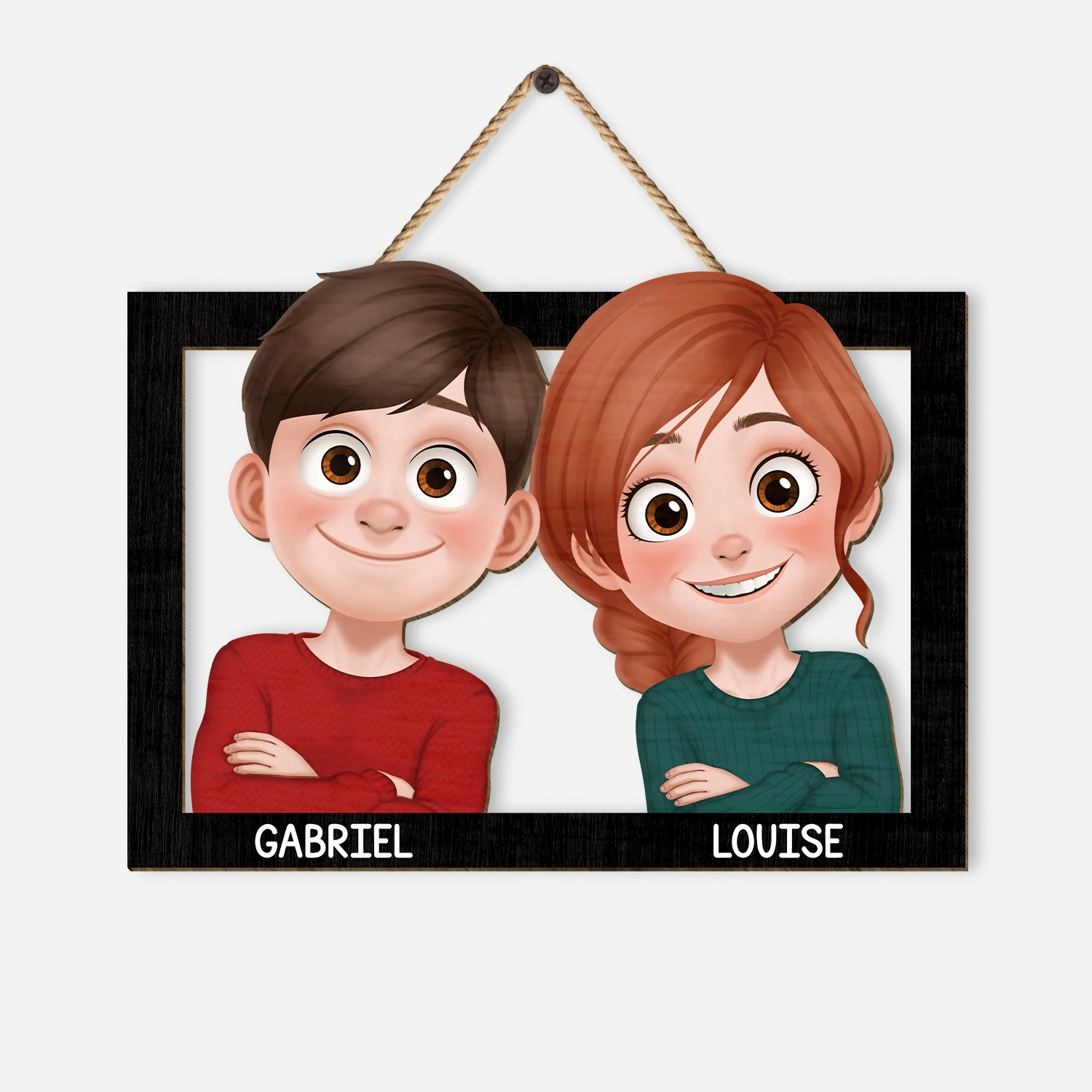 Plaque En Bois Personnalisée À Suspendre Couple Homosexuel - Toi Et Moi
