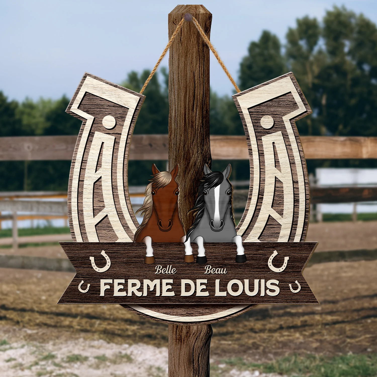 Plaque En Bois Personnalisée À Suspendre - Notre Ferme Depuis - Image 2