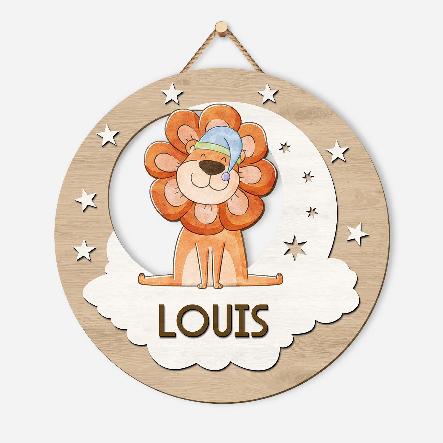 Plaque En Bois Personnalisée Pour Enfant À Suspendre - Rêves d’Animaux