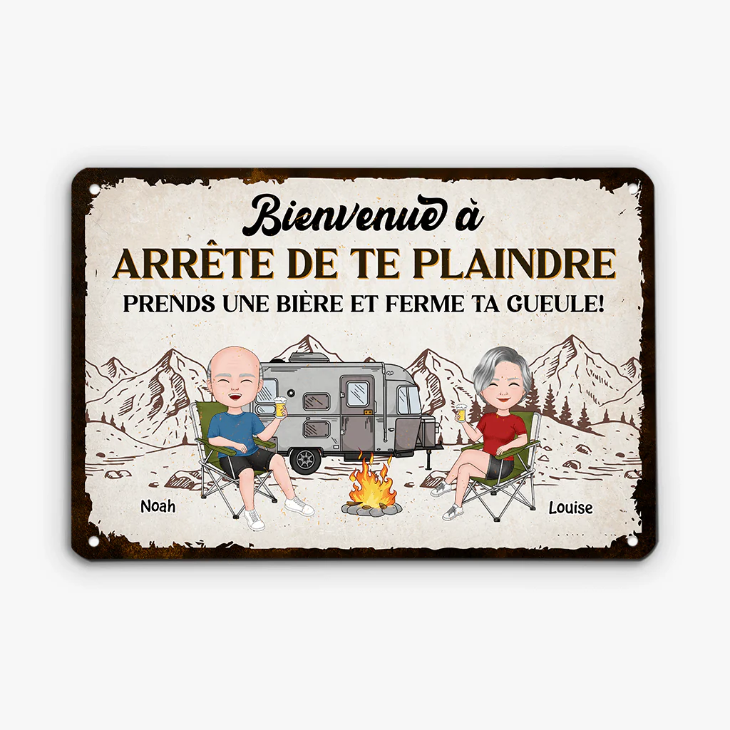 Plaque humoristique personnalisée – Arrête de te plaindre ! - Image 2