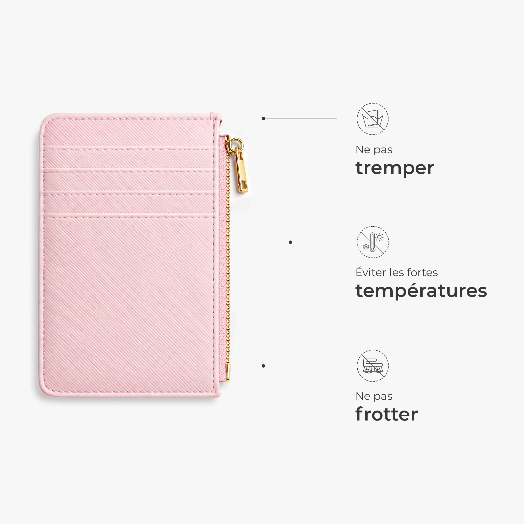 Porte-carte Cuir Personnalisé - Cadeau Maman Et Papa Nous Sommes À Toi - Image 4