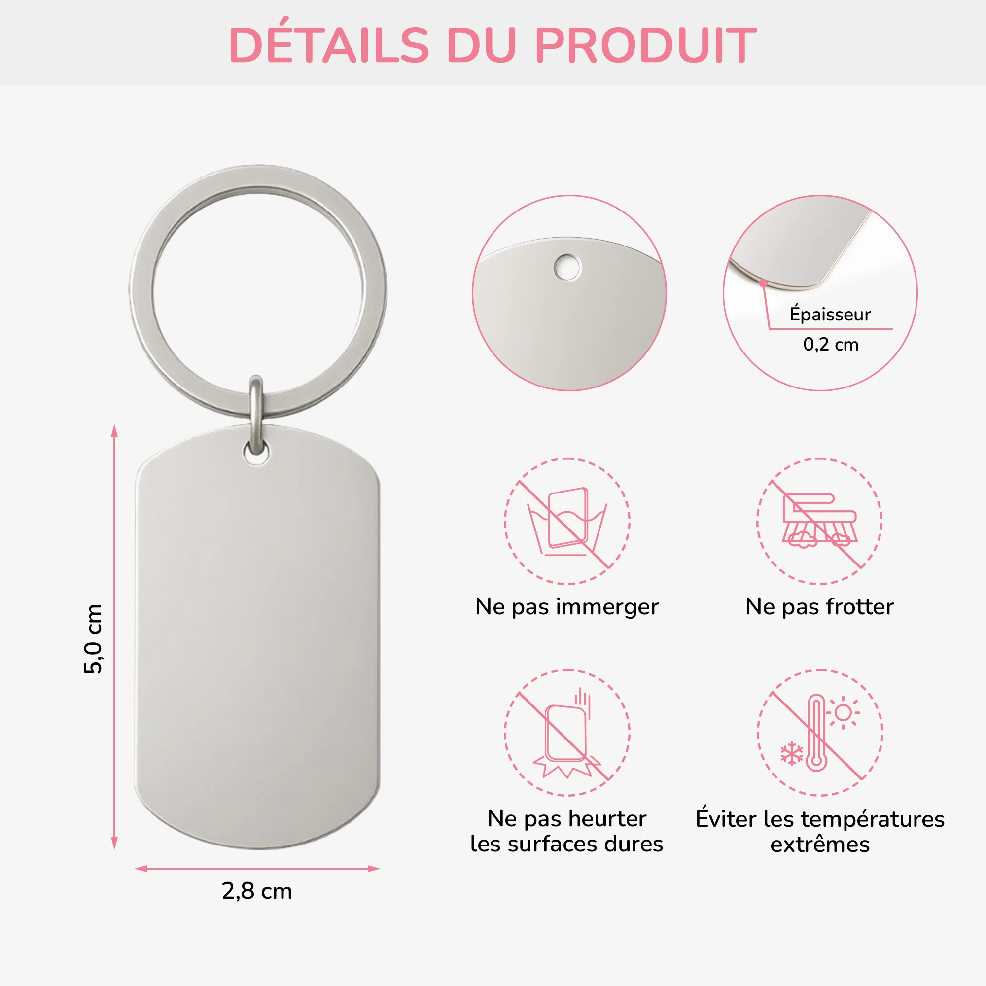 Porte Clé Meilleur Collegue Personnalisé - Bonne chance - Image 3