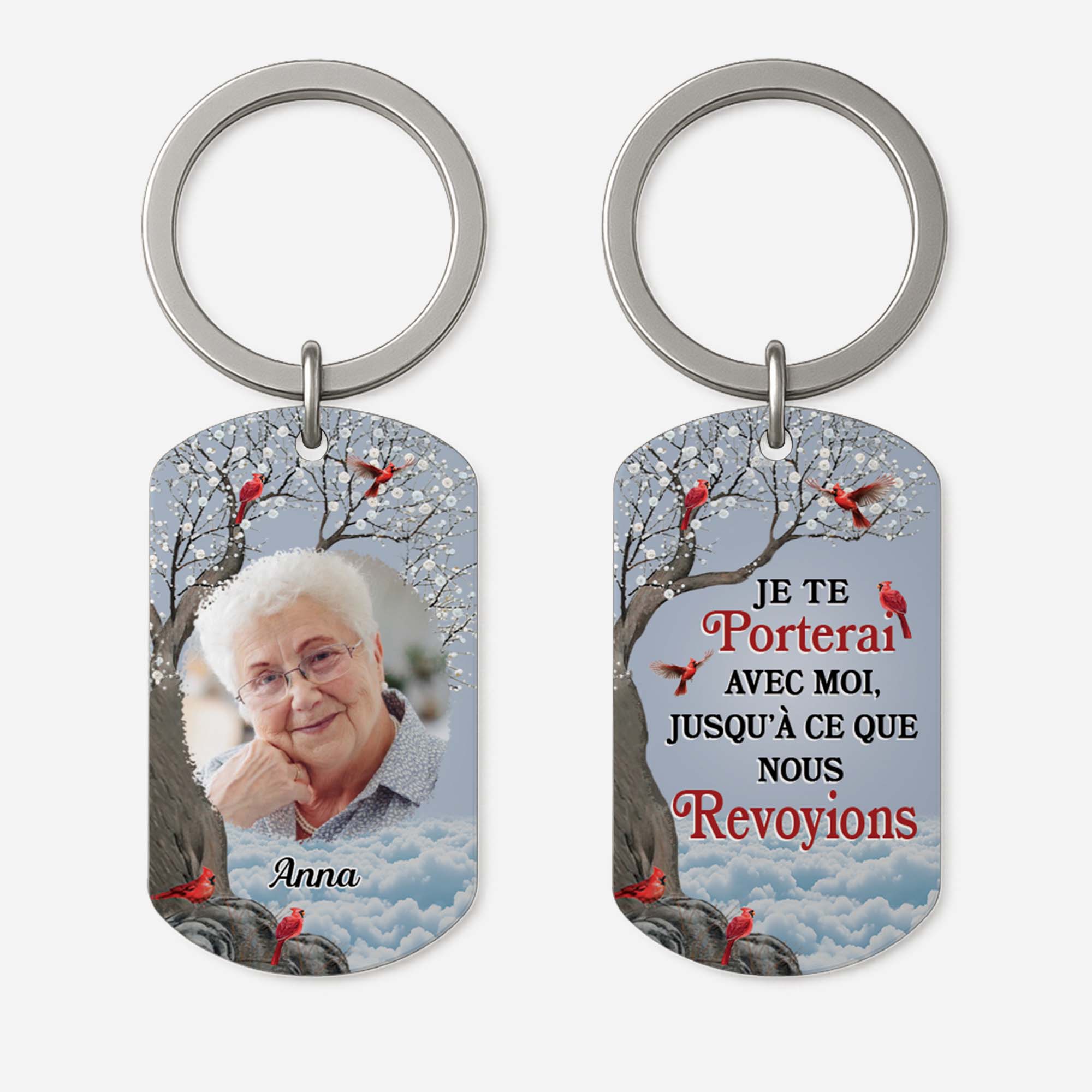 Porte Clé Personnalisé Avec Photo – Jusqu’à Nos Retrouvailles | Porte-Clés Aluminium