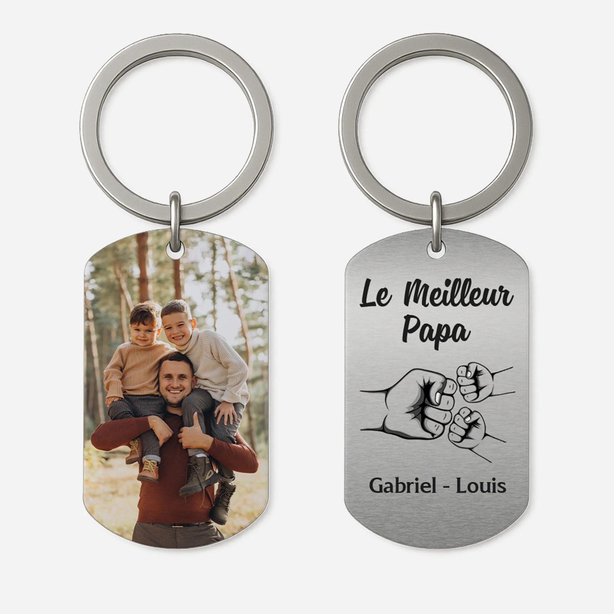 Porte Clés Personnalisé Photo – Meilleur Papa | Fête des Pères –  Porte-Clés Aluminium