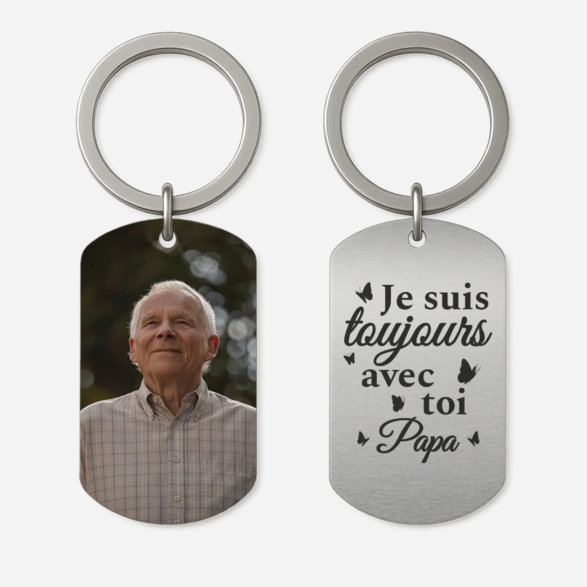 Porte Clés Personnalisé Photo – Toujours Avec Toi | Porte-Clés Aluminium