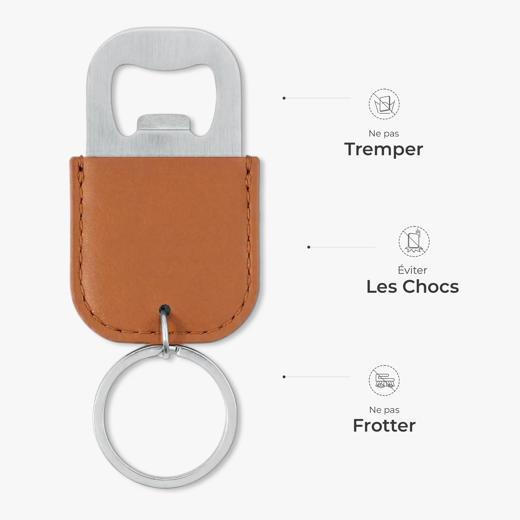 Porte-clé Décapsuleur Personnalisé - Cadeau Original Avec Prénom Pour Homme - Image 3