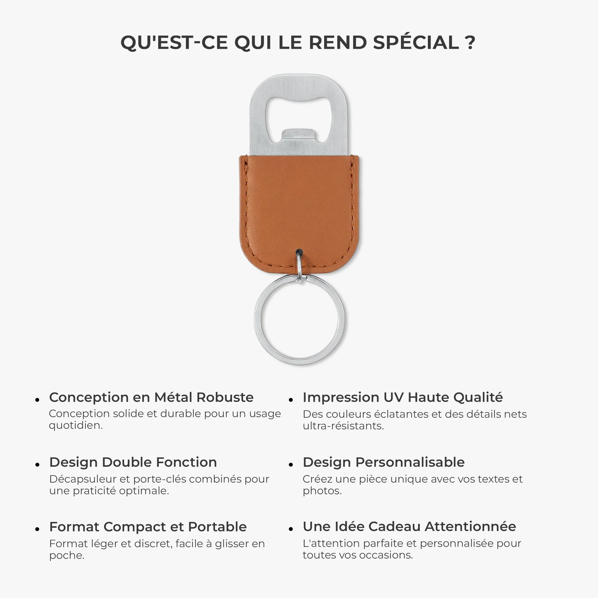 Porte-clé Décapsuleur Personnalisé - Cadeau Original Avec Prénom Pour Homme - Image 4