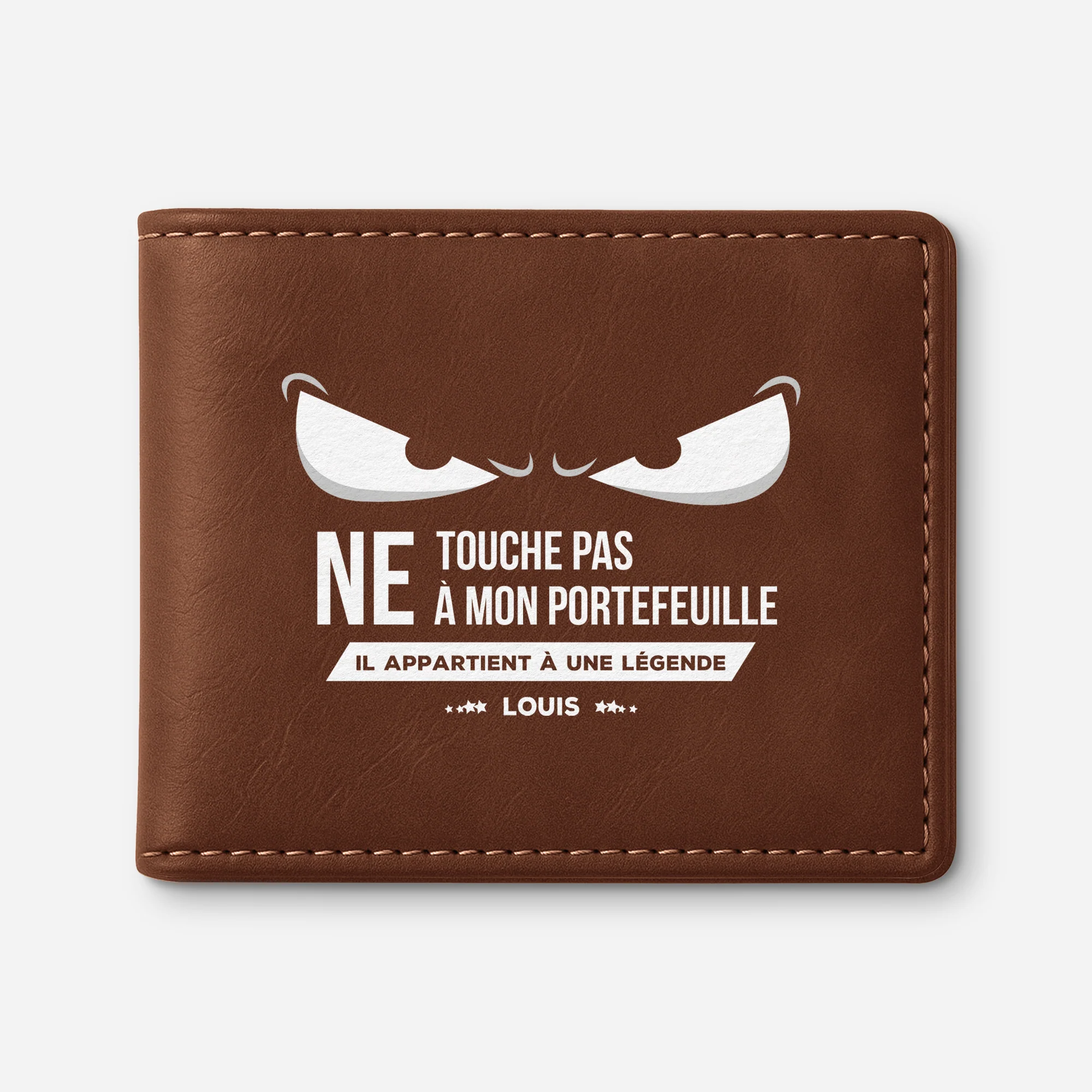 Portefeuille Cuir Personnalisé Appartient À Une Légende