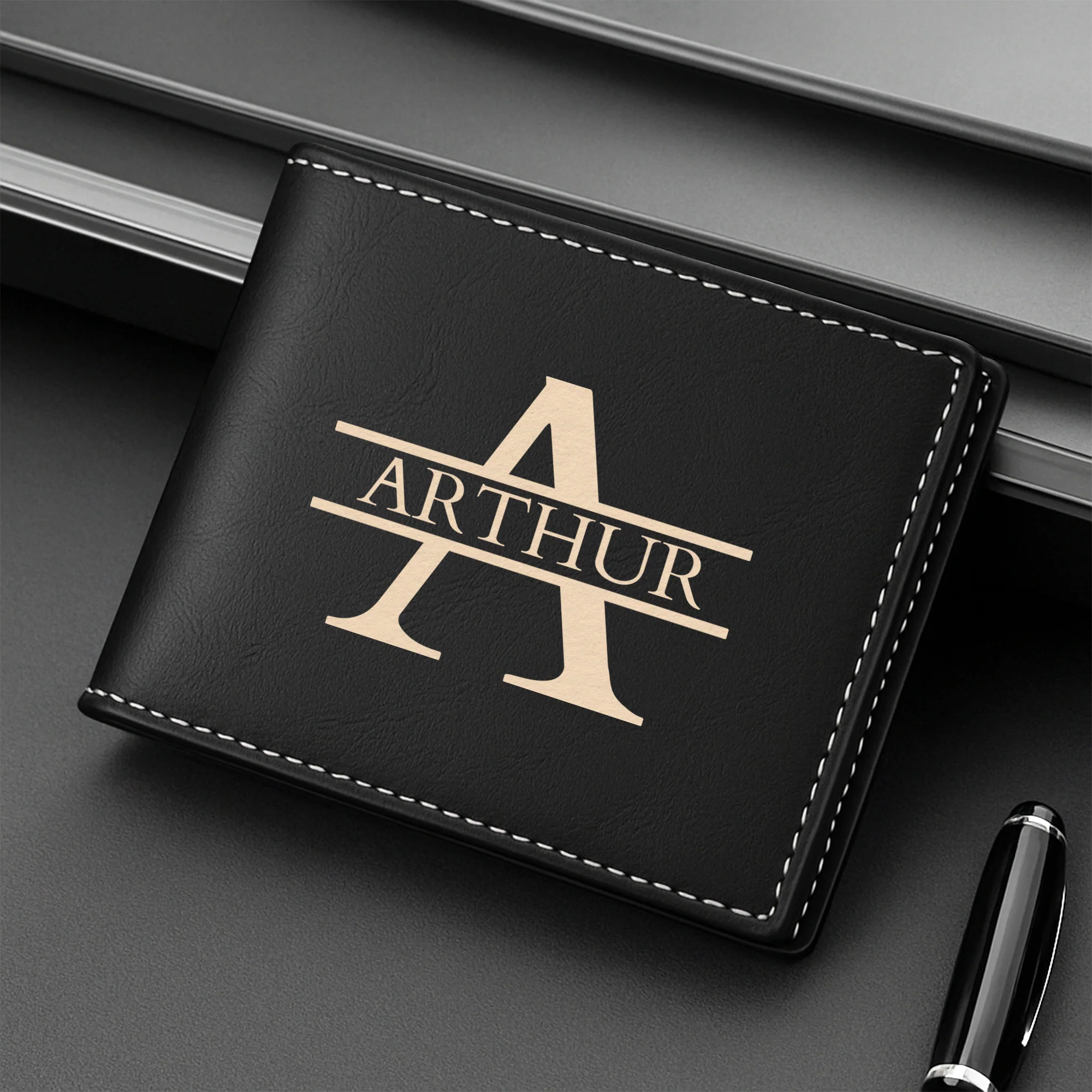 Portefeuille Homme Personnalisé Prénom - Cadeau Utile Pour Homme - Image 2