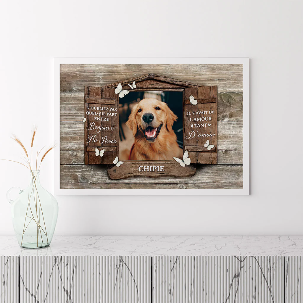 Poster Chien Personnalisé - Entre Bonjour et Au Revoir Chien - Image 3