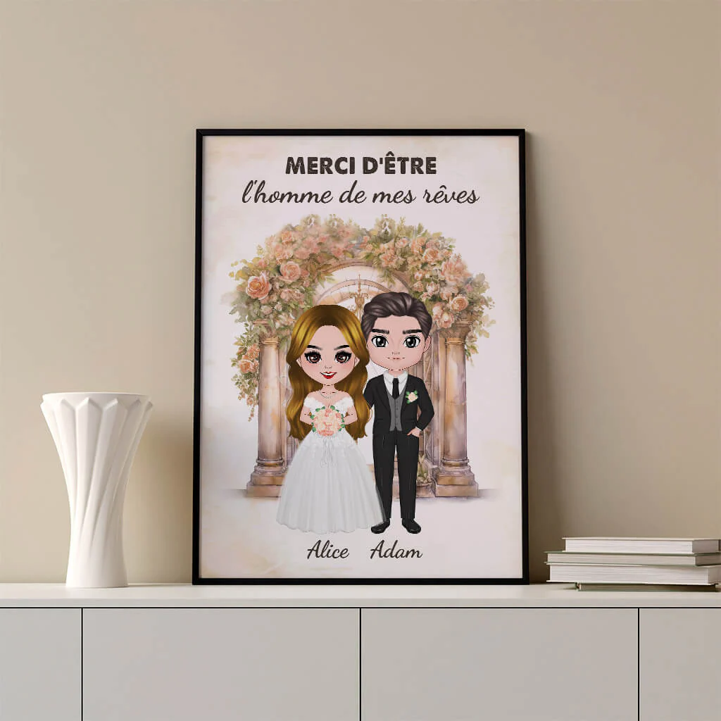 Poster Personnalisé - Merci D'être L'homme de Mes Rêves - Image 3