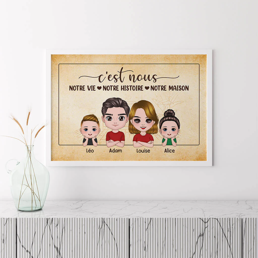 Poster Personnalisé Famille - Notre Vie Notre Histoire Notre Maison - Image 3