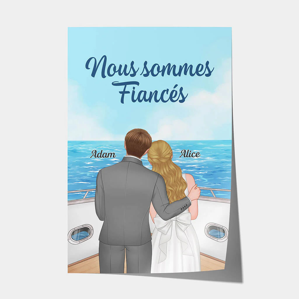 Poster Pas Cher Personnalisé - Nous Sommes Fiancés