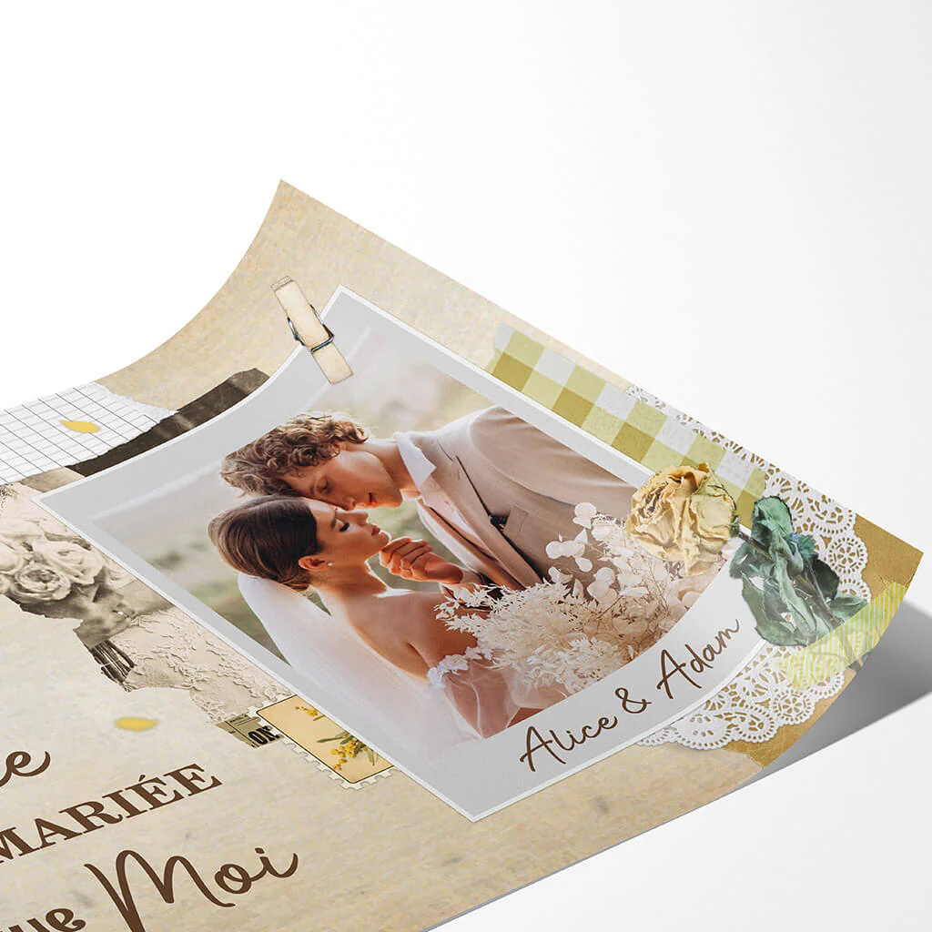 Poster Pas Cher Personnalisé Mariage - Tout Le Monde Regarde La Mariée - Image 2