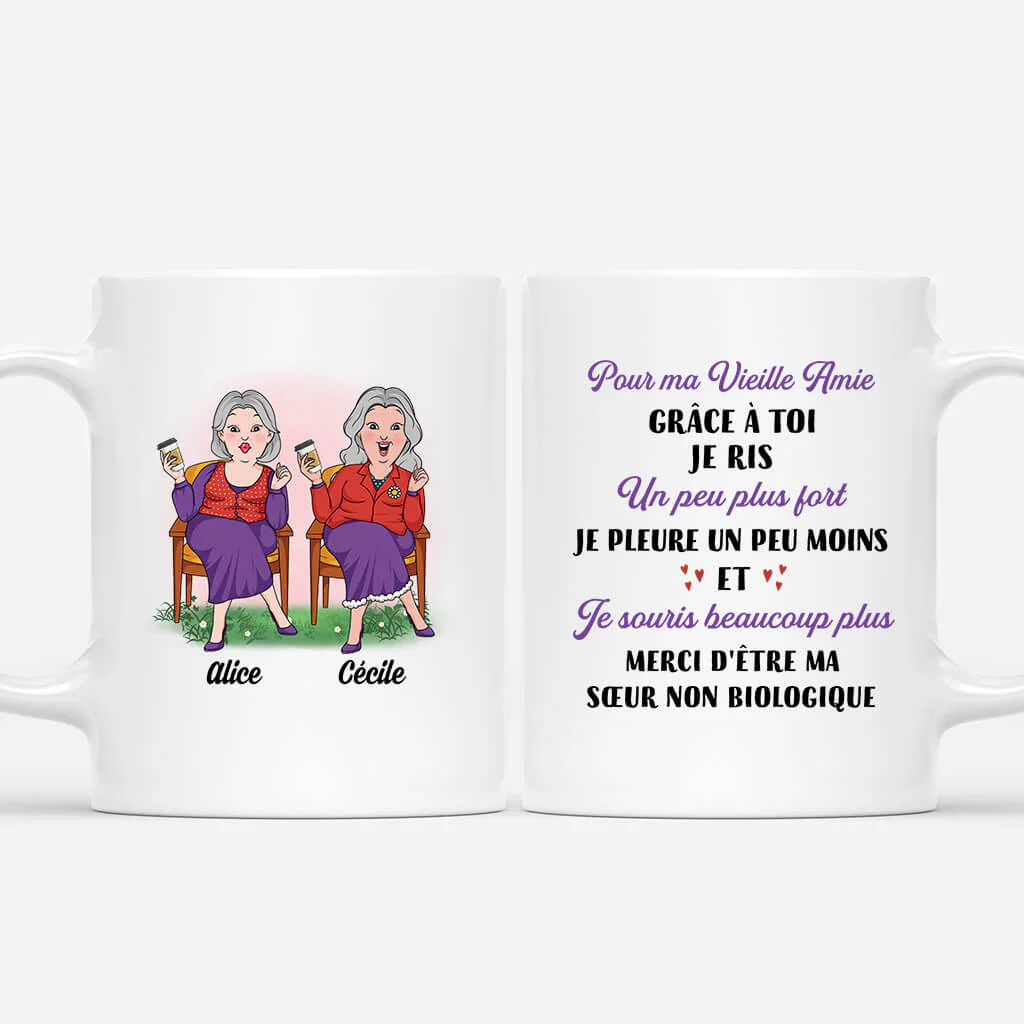 Mug Amitié Personnalisé | Pour Ma Vieille Amie