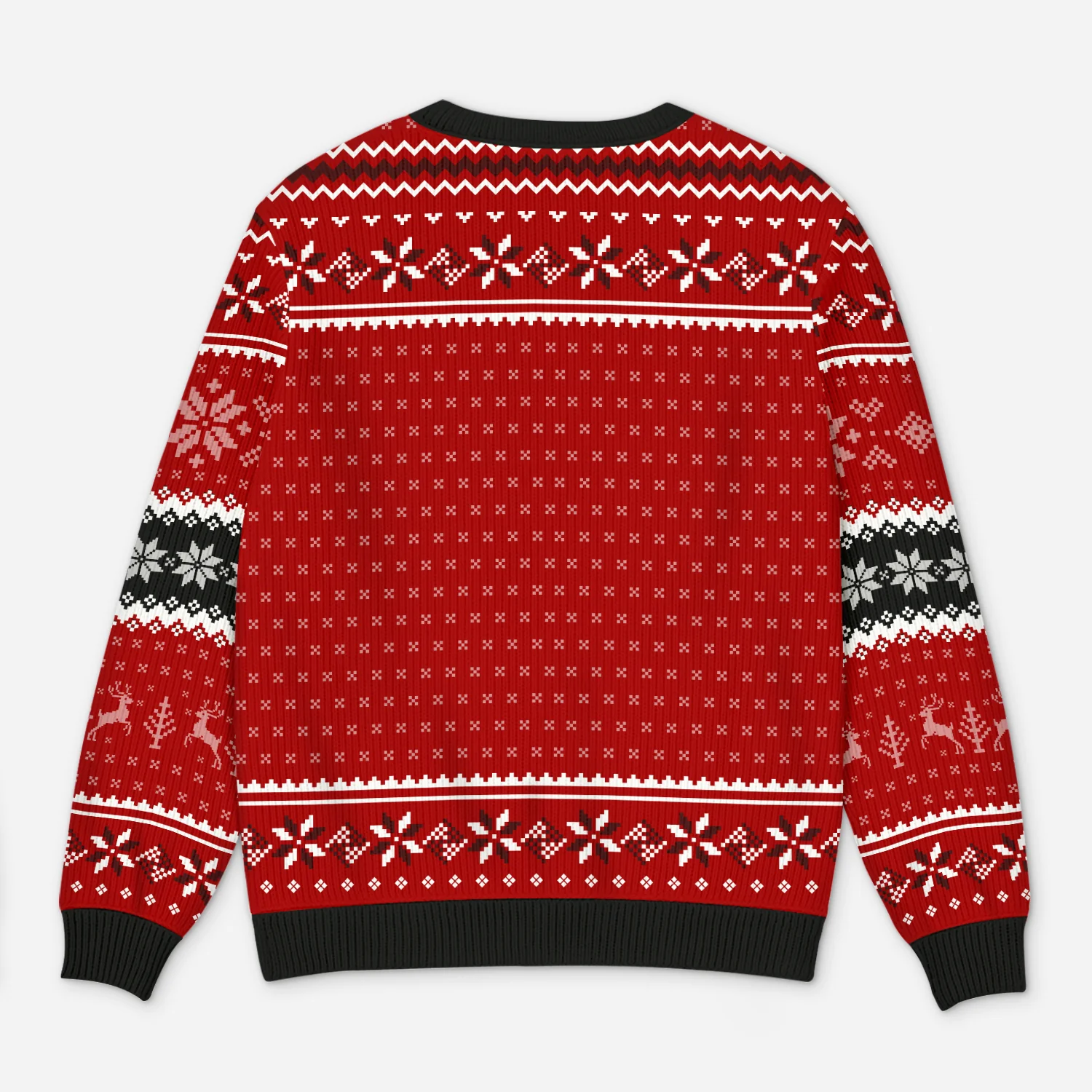 Pull De Noël Moche Personnalisé Avec Chat - Humain De Service - Image 3