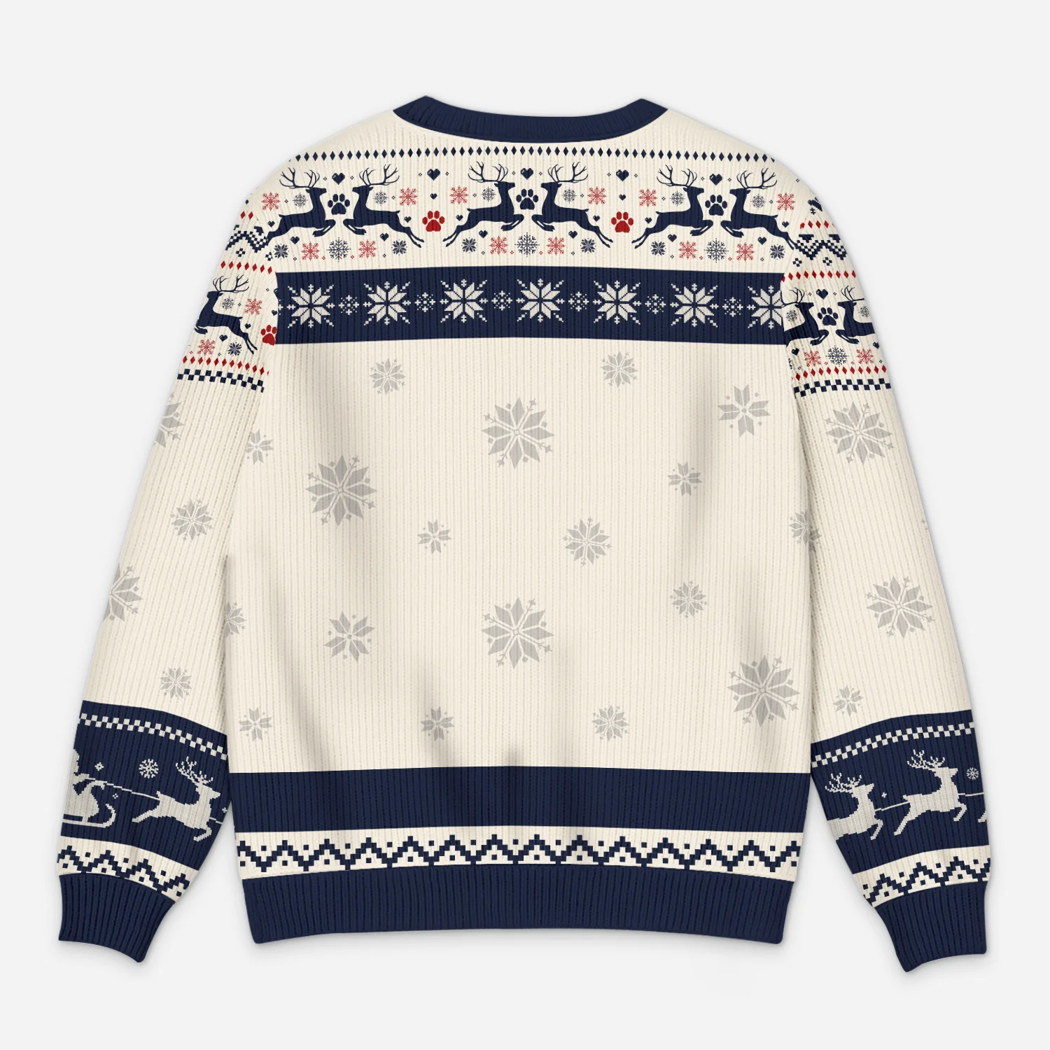 Pull Moche De Noël Chat Personnalisé - Joyeux Noël Serviteur Humain - Image 3