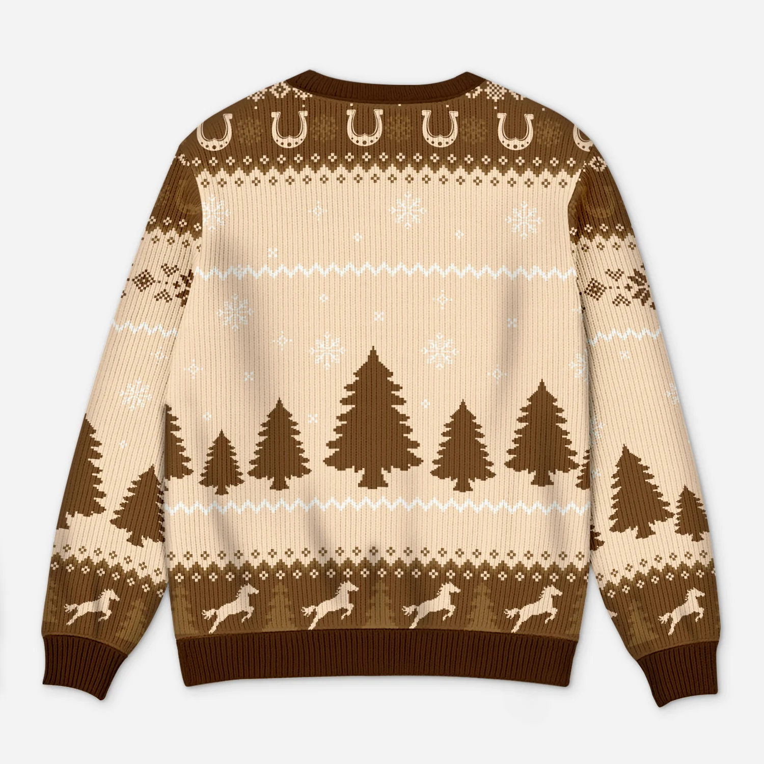 Pull Moche de Noël Personnalisé - Des Empreintes de Sabots - Image 3