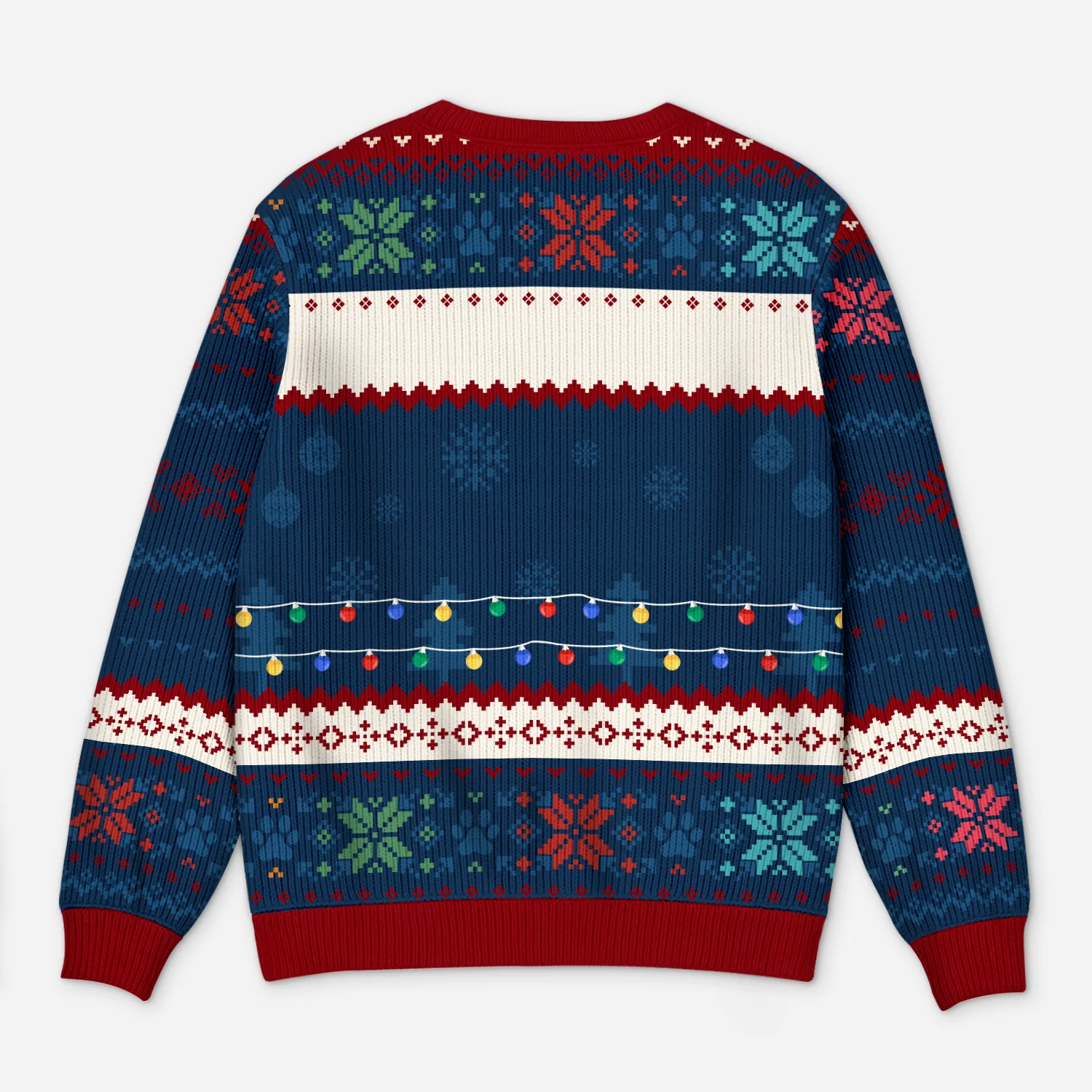 Pull Moche De Noël Personnalisé - Joyeux Noël Avec Mes Chiens - Image 3