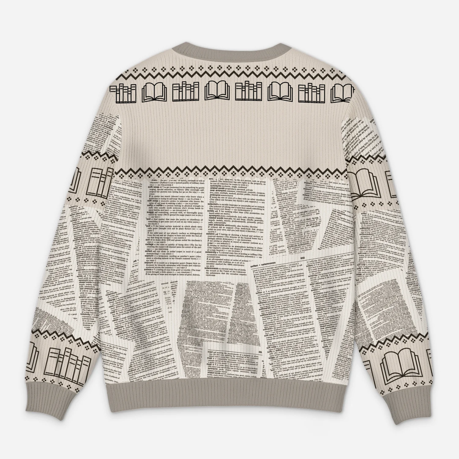 Pull Moche Personnalisé Noel - Juste une Fille Qui Aime Les Livres - Image 3
