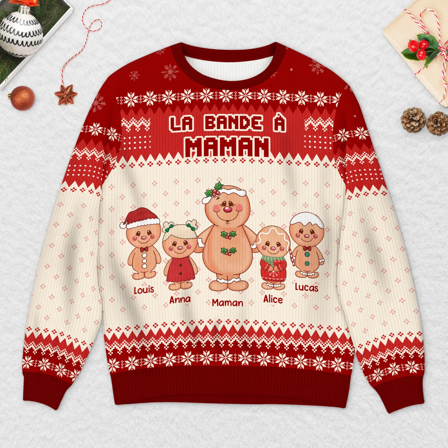 Pull Moche de Noël Personnalisable - La Bande à Papa - Image 2