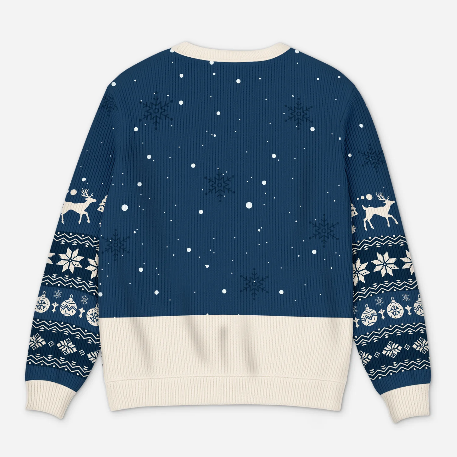 Pull Moche Personnalisé - Famille Bonhomme De Neige Pour Noël Chaleureux - Image 3