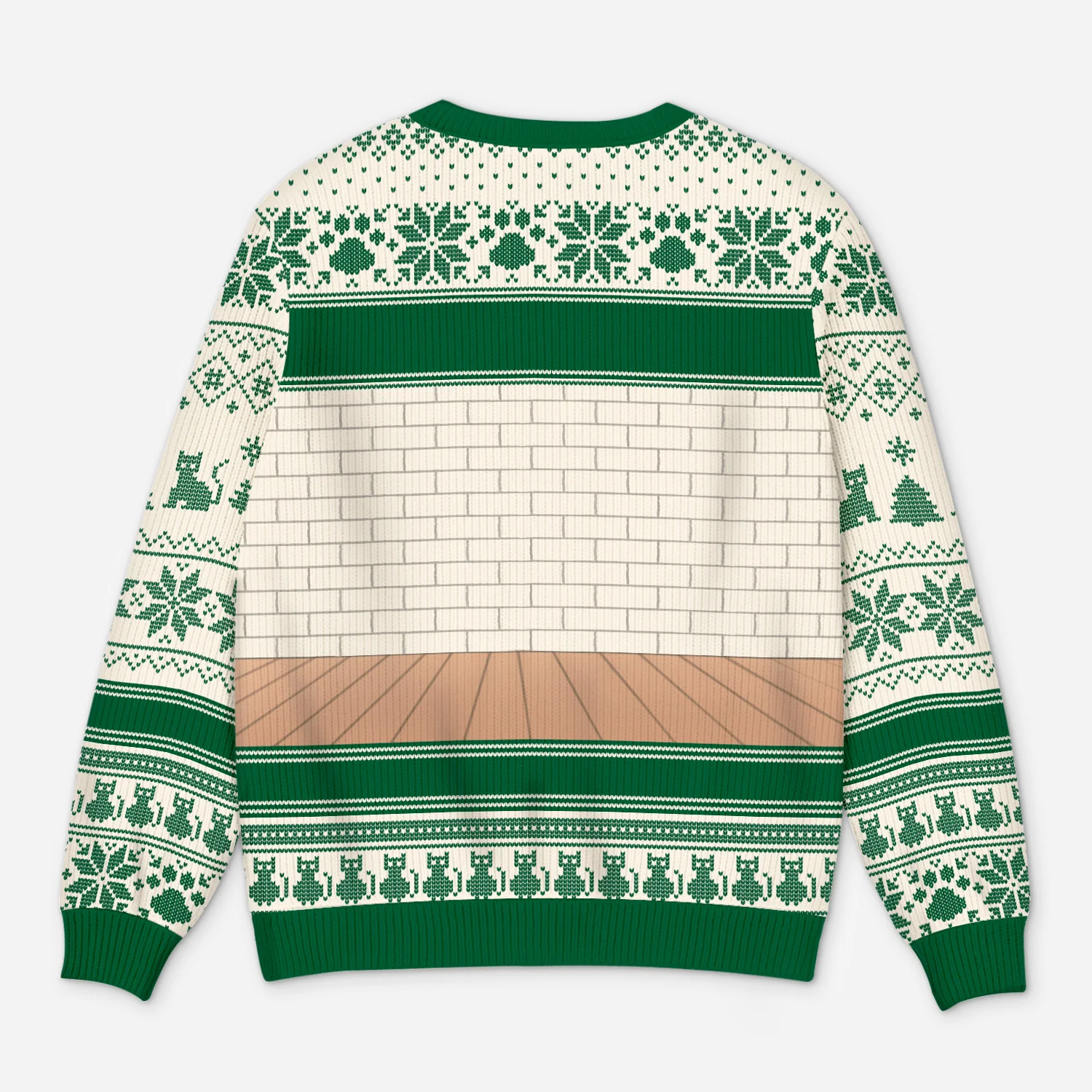 Pull Moche de Noël Personnalisé - Maman/Papa Chat - Image 3