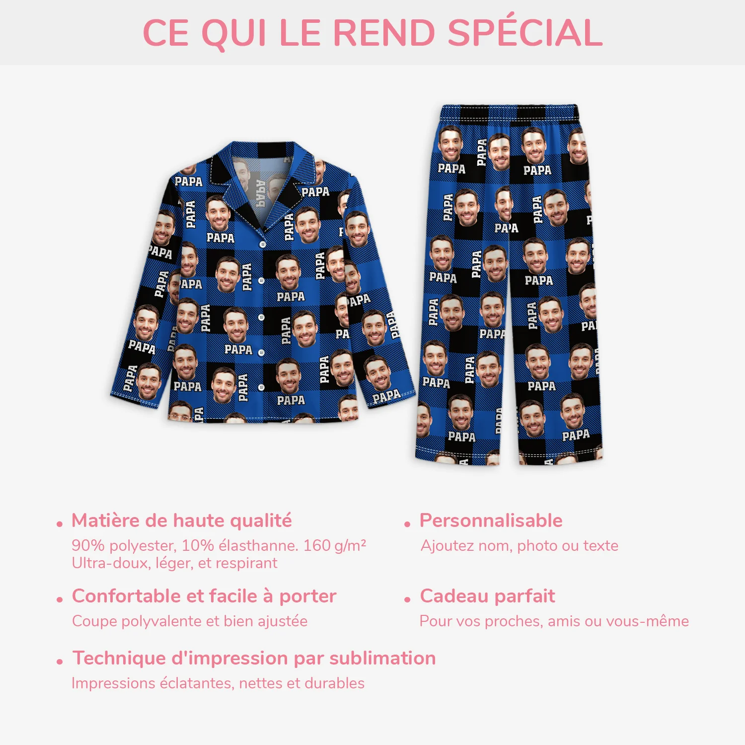 Pyjama De Noël Personnalisé Avec Photo - Mon Joli Pyjama - Image 5