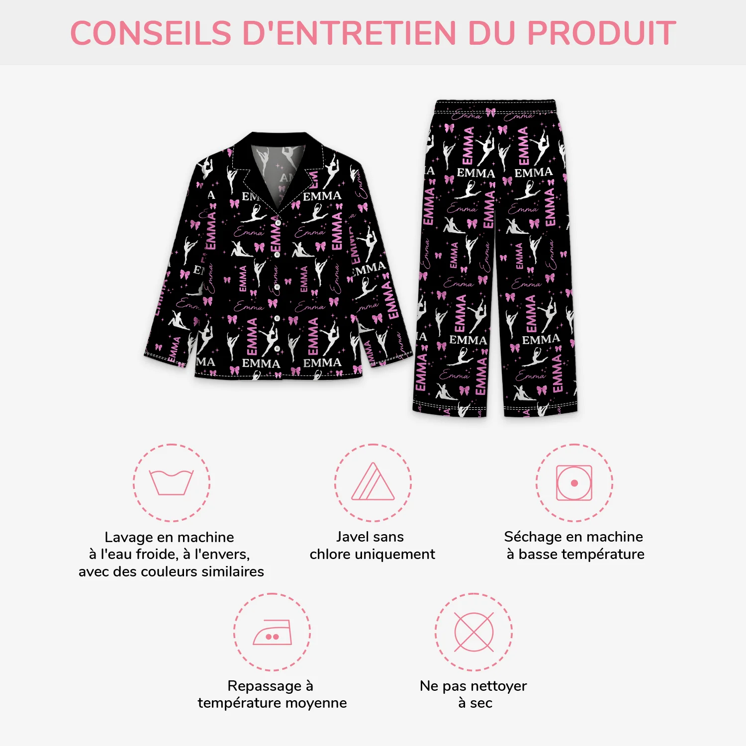 Pyjama Personnalisé Femme - La Ballerine - Image 4