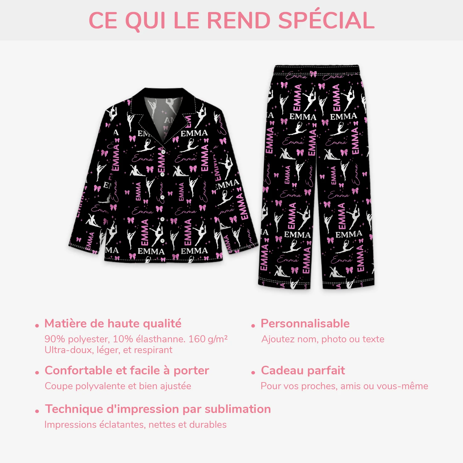 Pyjama Personnalisé Femme - La Ballerine - Image 5