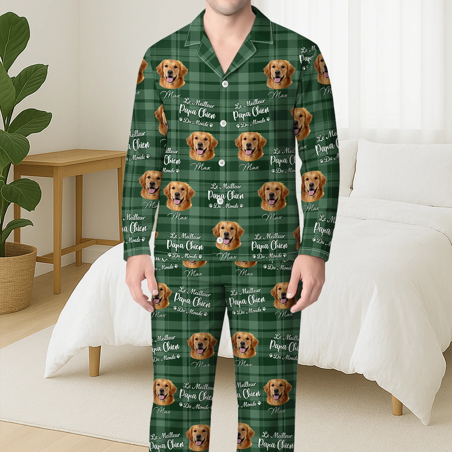 Pyjama Personnalisé Noël - Meilleure Maman Chat - Image 3