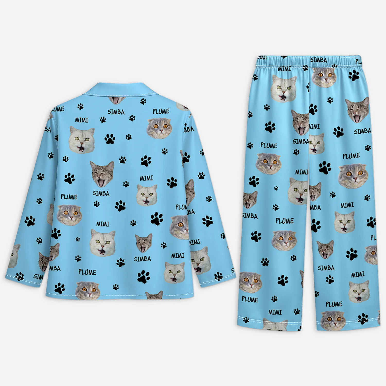 Pyjama Personnalisé Avec Photo - Mon Chat - Image 2