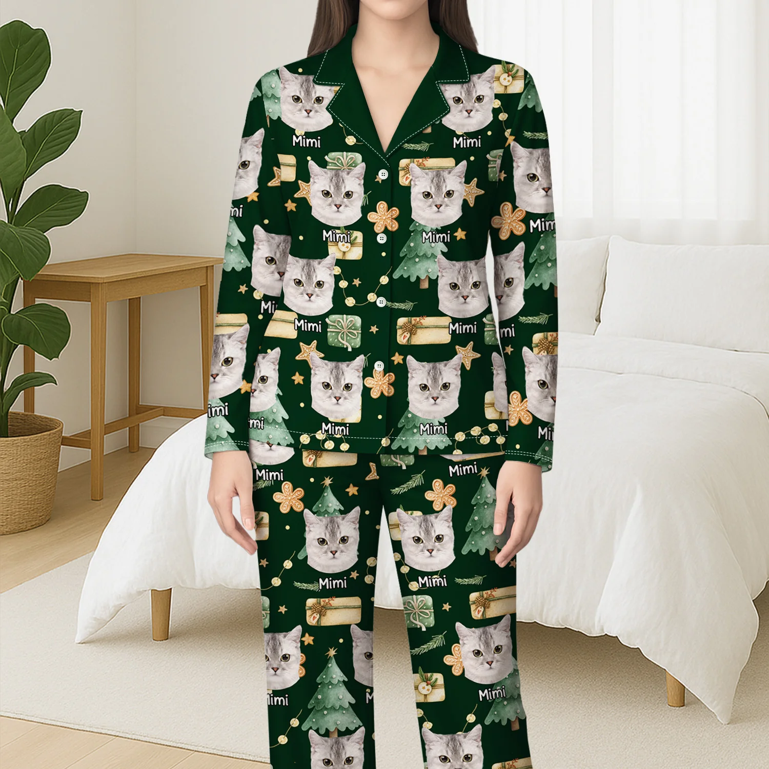 Pyjama Personnalisé Photo - Noël avec Mon Chien/Chat - Image 3