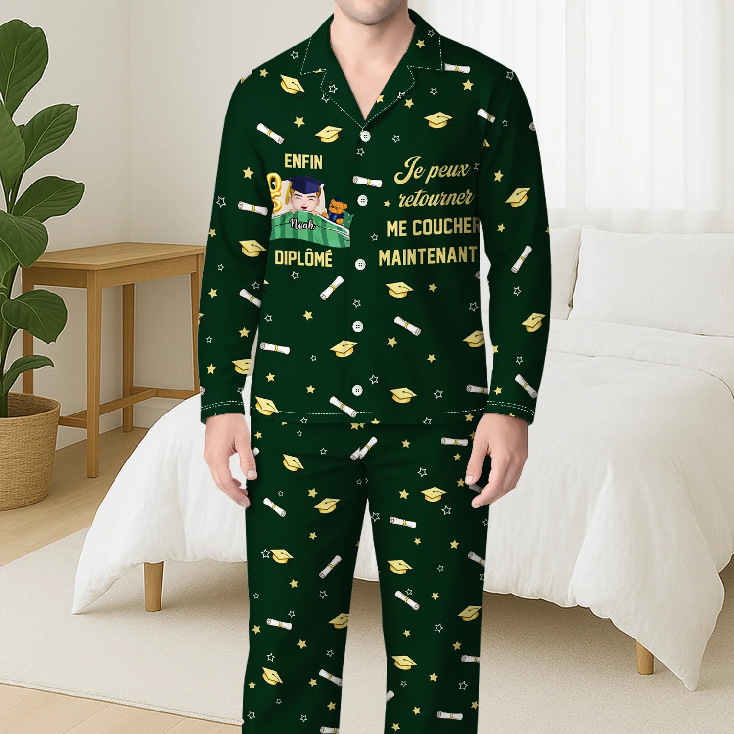 Pyjama Personnalisé | Cadeau Diplôme Femme Homme - Image 3